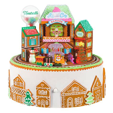 hallmark 2023 gingerbread village musical ornament with light and motion